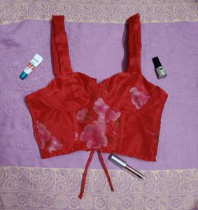 Organza Corset🏵️ Tube Top
