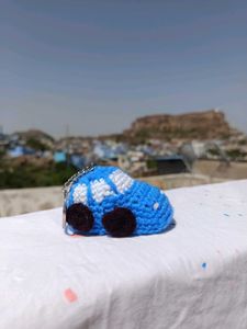 Crochet Mini Car Keychain 😍