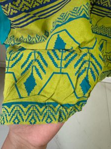 Green And Black Short Kurti Combo