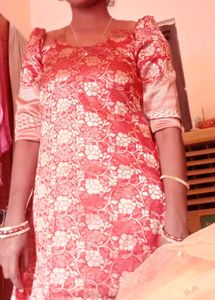 Pattu Kurta With Balloon Sleeves