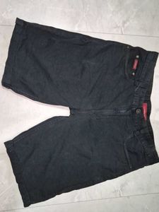 Black Denim Shorts