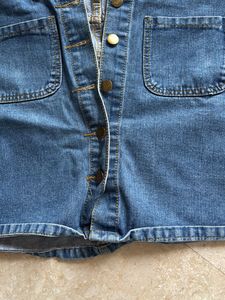 Front Pocket Denim Skirt