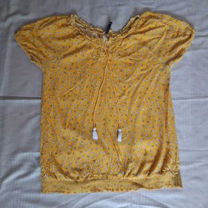 Floral Yellow Top