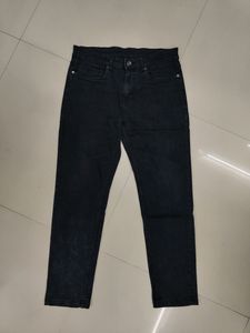 Zudio Dark Grey Slim Fit Jeans + Roadster Tshirt