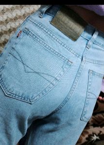 Straight Leg Denim Jeans