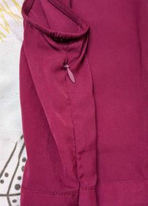 Burgundy Sleeveless Dress