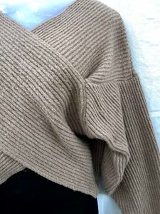 Crisscross Knit Sweater