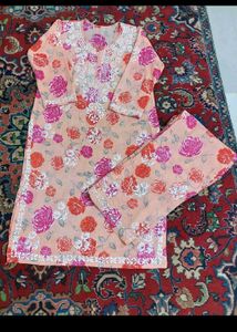 🌹Rose Chickenkari Designer Dress