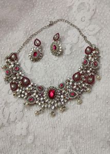 Beautiful Pink Stone Necklace