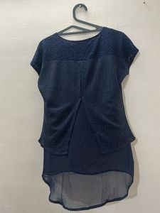 Navy Layered Top