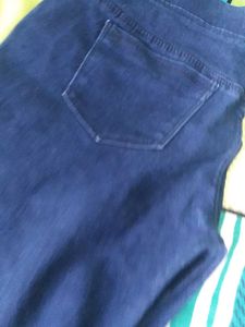 Dark wash denim jean leggings