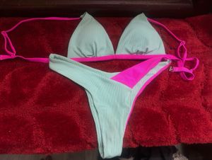 Two-Tone Bikini Set