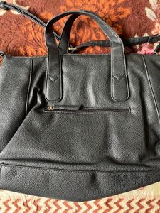 Caprese Black Tote Bag