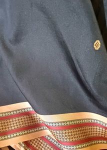 Black border saree