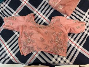 Elegant Peach Lehenga Choli