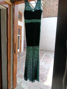 Emerald Green Lace Dress