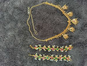 Jewellery Set Of Necklace , Ear Supporting chains