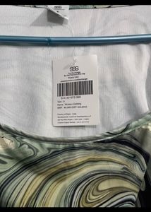 Marble Printed Crop Top
