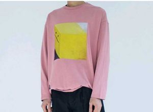 Pink Graphic Graundwary Print Sweatshirt