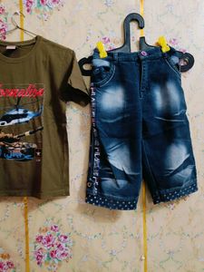 Boy's Outfit with Graphic Tee