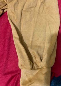 Mustard Long Sleeve wool top