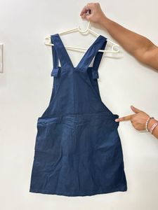 Cute Blue Pinafore Dress From Zudio