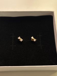 Zirconia Dainty Bow Studs