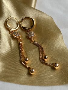 18k Gold Plated Floral Earrings