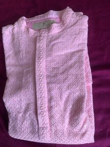 House Of Pataudi Embroiderered Sequinned Kurta