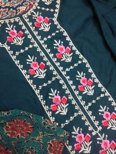 Beautiful Embroidered Sharara Three Piece Set