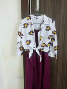 Purple Smocked Sundress