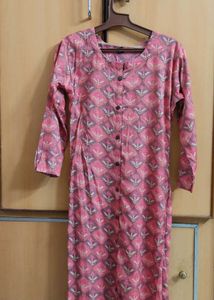 Pink Printed Kurti