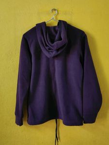 Purple Fleece Zip-Up Hoodie