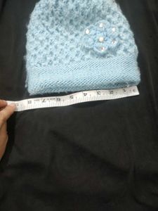 Light Blue Knit Beanie