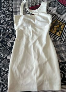 White Paded Dress