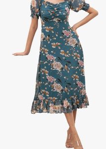 Floral Print Midi Dress