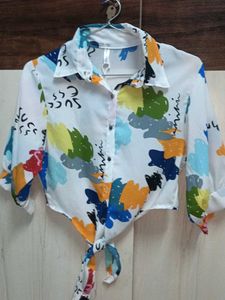 Crop Shirt with Knot