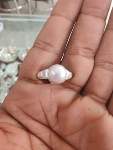 925 Italian Pearl Ring Wth Hallmark