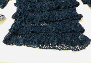 Black Wool Mesh Top