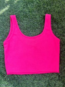 Magenta Pink Spaghetti Top
