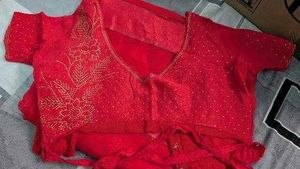 Red Heavy Saree..