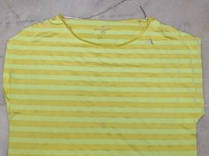 Striped Yellow Adidas Tee