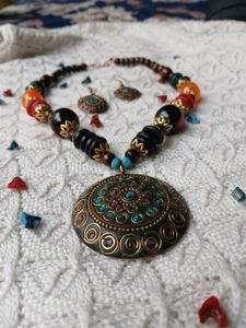 Multicolour Tibetian Jewellry Set