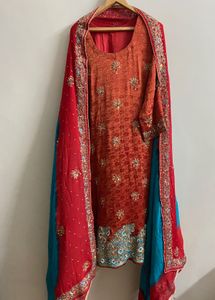 heavy embroidery suit