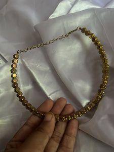 Gold Rhinestone Choker
