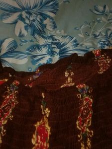 Brown Stretchable Crop Top