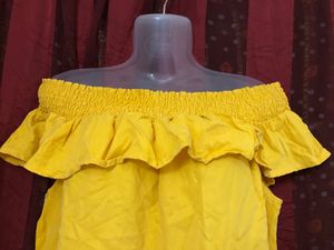 Pimkie Yellow Stylish Top