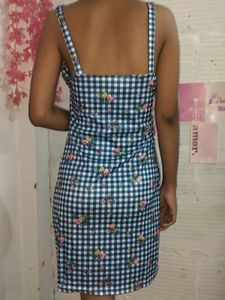 Floral Gingham Dress