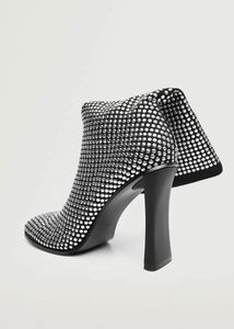 MANGO Silver Studded Boots