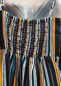 New/ Unused Printed Striped Dress